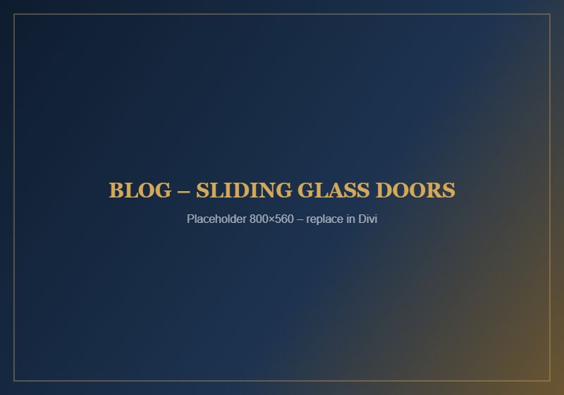 Choosing Sliding Glass Doors for Contemporary Extensions