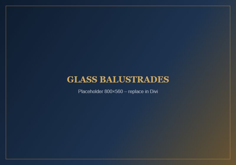 Glass Balustrades