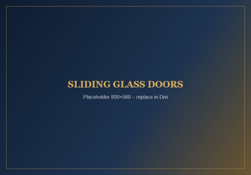 Sliding Glass Doors